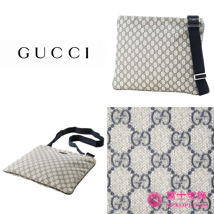 GUCCI/グッチ -JOYコーティングキャンバスGG柄斜め掛けショルダーバッグ 201446 FP48N 4075 